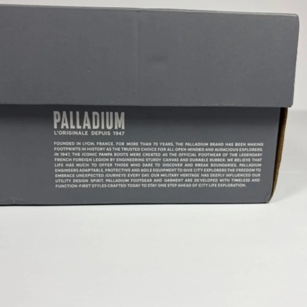 Palladium Baggy Boots Vapor Grey Canvas High Top Fold Down Men’s‎ 7 Women’s 9